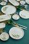 Hermia Juego de Desayuno Botanic 23KH - Green